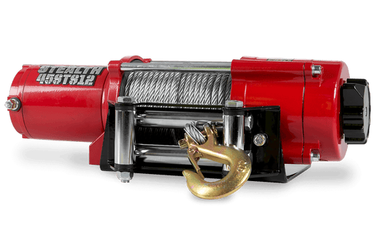 Stealth 4,500lb 12v Electric Winch - Steel Rope