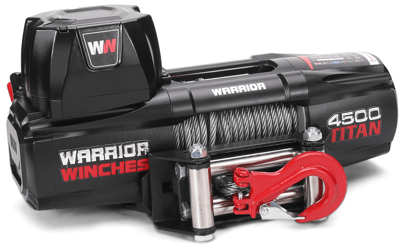 Load image into Gallery viewer, Titan 4,500lb 12v Electric Winch - Steel Rope
