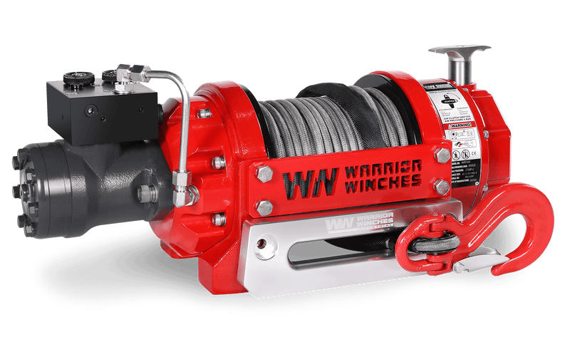 Load image into Gallery viewer, RV8 8,000lb (3.6 Ton) Hydraulic Short Drum Winch - Synthetic Rope
