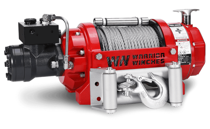 Load image into Gallery viewer, RV8 8,000lb (3.6 Ton) Hydraulic Short Drum Winch - Steel Rope
