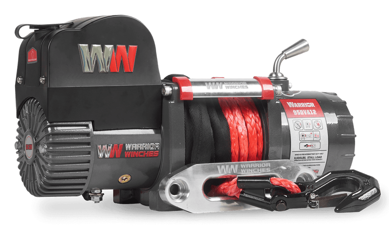 Load image into Gallery viewer, Samurai 9,500lb Short Drum 12v Electric Winch - Synthetic Rope
