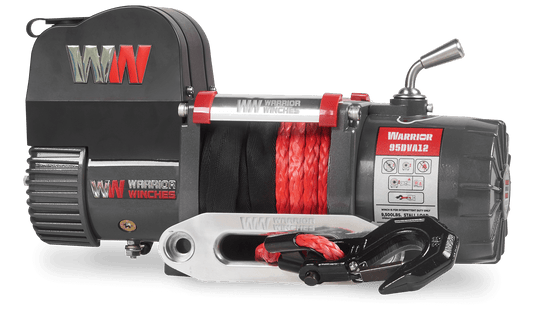 Samurai 9,500lb Short Drum 12v Electric Winch - Synthetic Rope