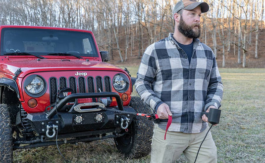 Samurai 8,000lb 12v Electric Winch - Synthetic Rope