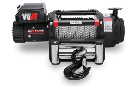 T1000 20,000lb Severe Duty 12v Electric Winch - Steel Rope