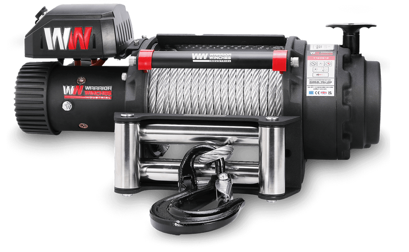 Load image into Gallery viewer, T1000 20,000lb Severe Duty 12v Electric Winch - Steel Rope
