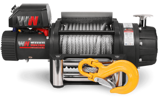 T1000 22,000lb Severe Duty 12v Electric Winch - Steel Rope