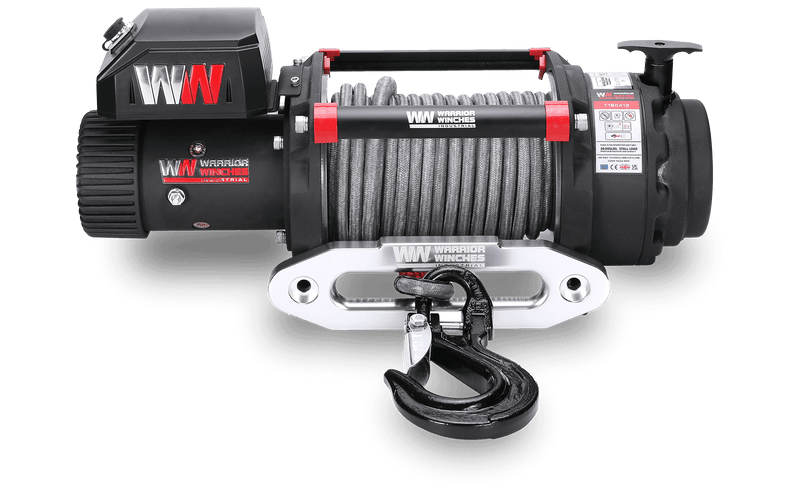 Load image into Gallery viewer, T1000 18,000lb Severe Duty 12v Electric Winch - Synthetic Rope
