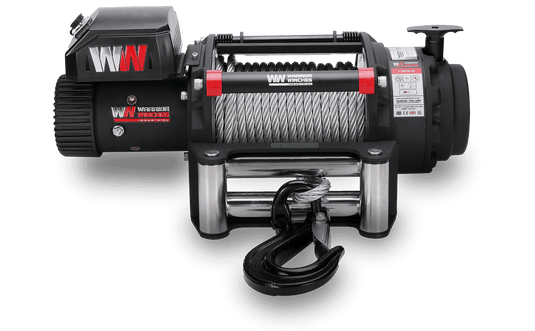 T1000 18,000lb Severe Duty 12v Electric Winch - Steel Rope