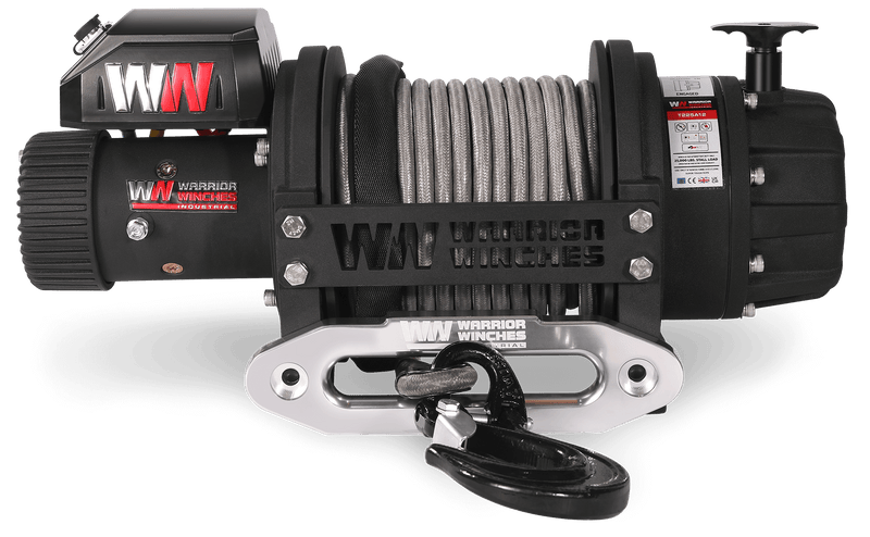 Load image into Gallery viewer, T1000 25,000lb Severe Duty 12v Electric Winch - Synthetic Rope
