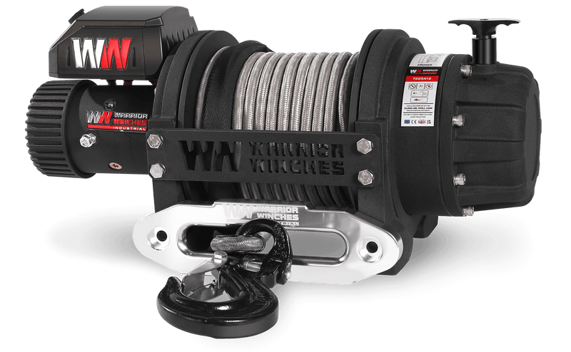 Load image into Gallery viewer, T1000 25,000lb Severe Duty 12v Electric Winch - Synthetic Rope
