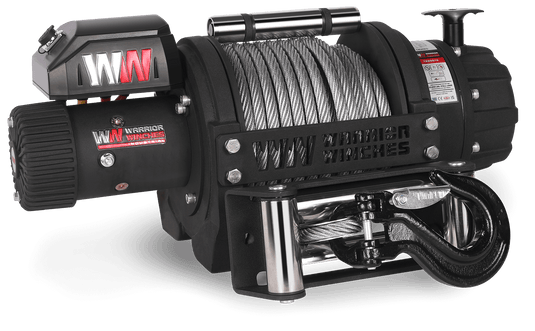 T1000 25,000lb Severe Duty 12v Electric Winch - Steel Rope