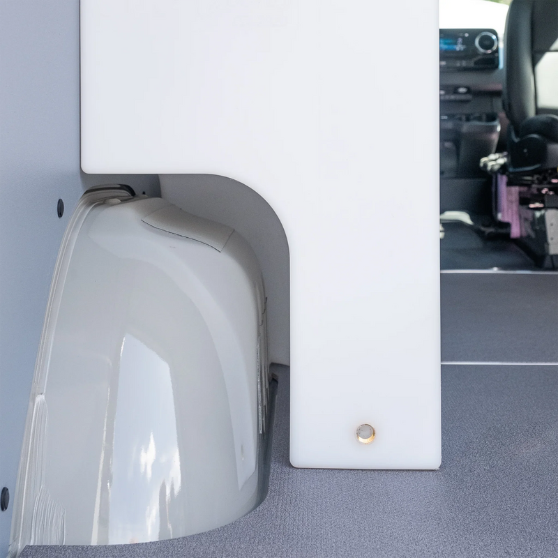 Load image into Gallery viewer, Wheel Well Fresh Water Tank – 59.4 Gal – Sprinter 144" WB &amp; 170" WB – Custom Van Schmiede
