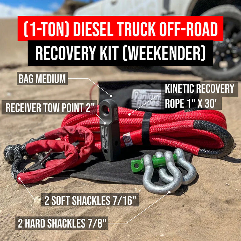 Load image into Gallery viewer, Yankum Ropes (1-Ton) Diesel Truck Off-Road Recovery Kit
