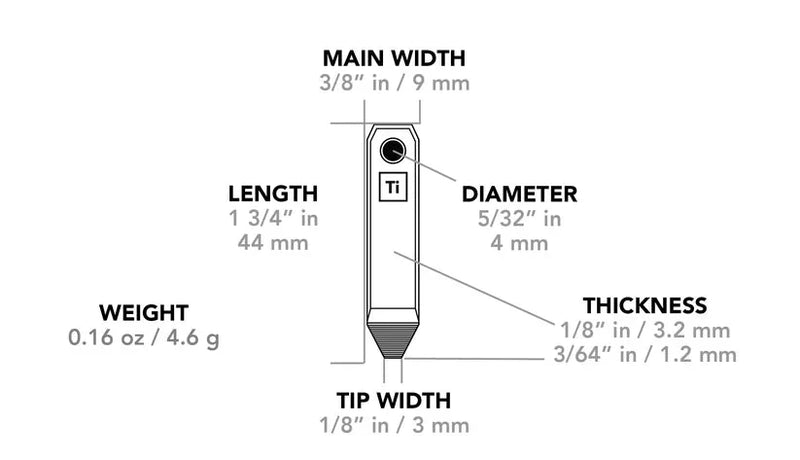Load image into Gallery viewer, Big Idea Design (INTL)  Mini Titanium Pry Bar
