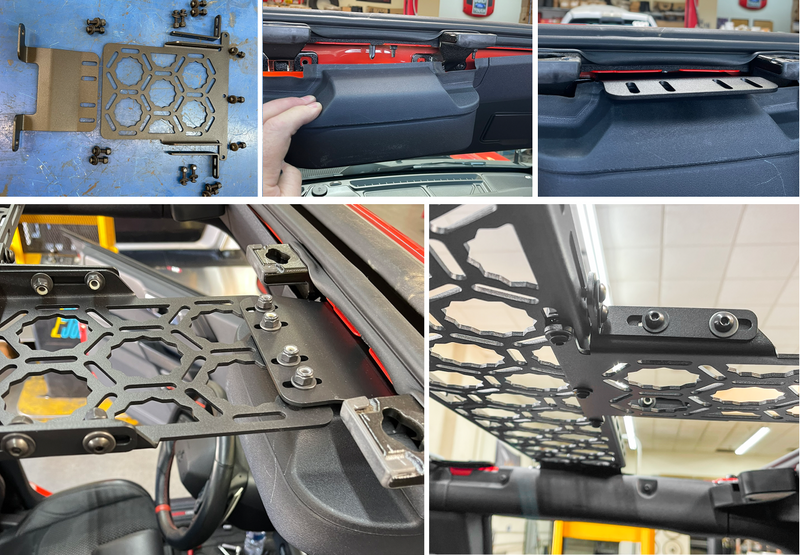 Load image into Gallery viewer, Bronco Raptor 2022 + Inside Roof Mount (across front seats with short front panel) by Adapt-A-Panel
