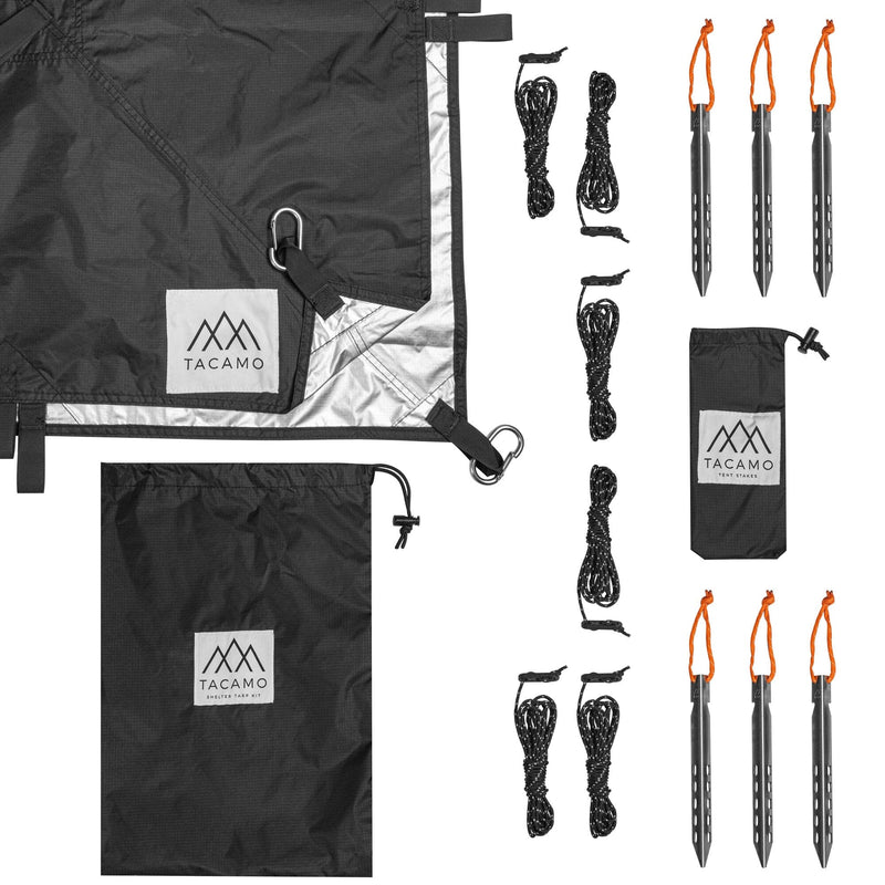 Load image into Gallery viewer, Bushcraft Reflective Shelter Tarp
