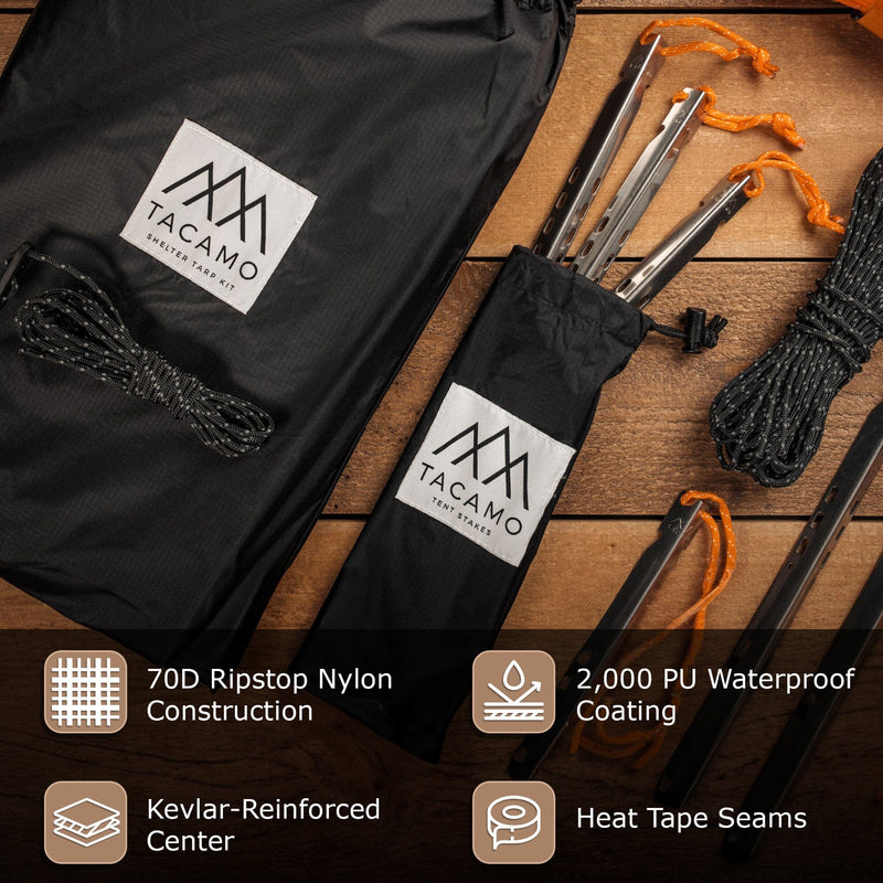 Load image into Gallery viewer, Bushcraft Reflective Shelter Tarp
