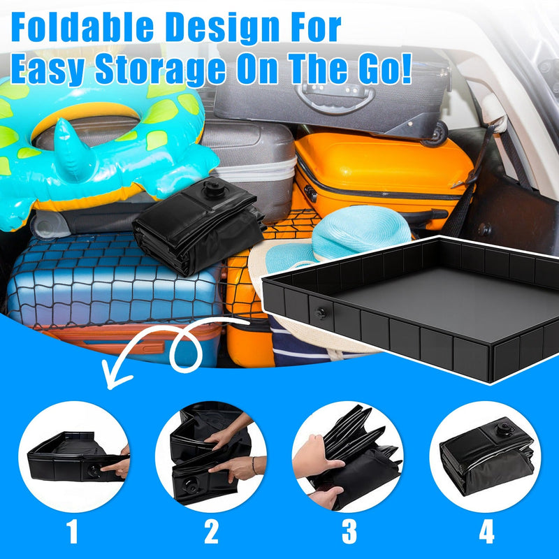 Load image into Gallery viewer, 41x41x5.5in Portable Shower Pan Foldable Shower Basin Collapsible Camping Shower Tent Base with Detachable Drain Pipe for Indoor &amp; Outdoor
