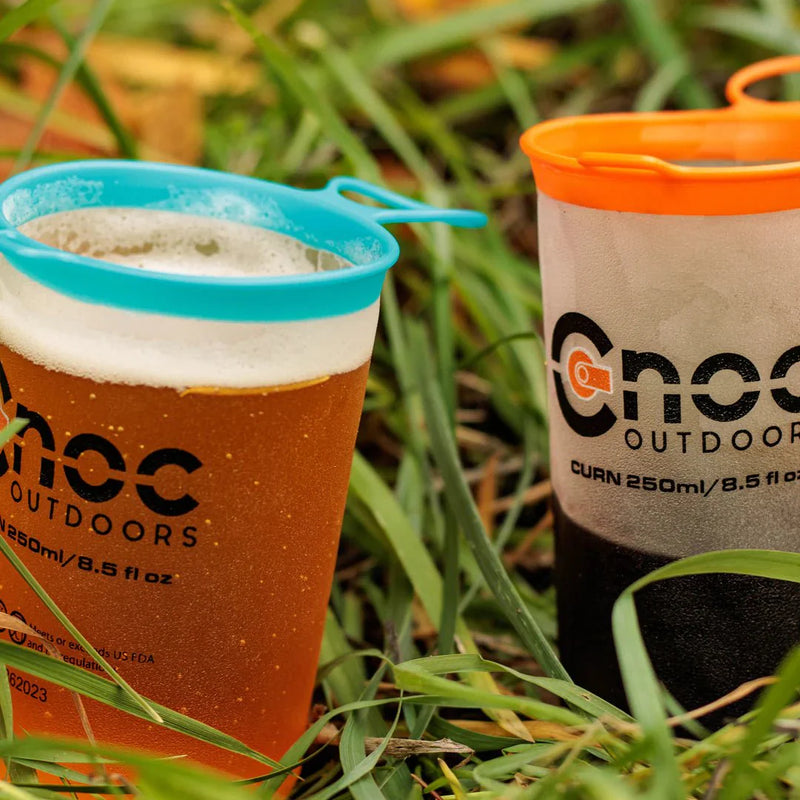 Load image into Gallery viewer, CNOC Curn Collapsible Cups, Pair (Orange and Blue)
