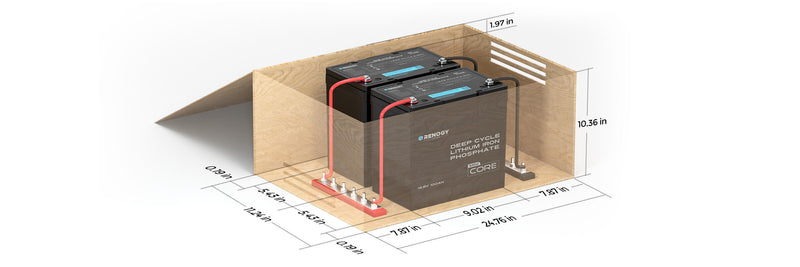 Load image into Gallery viewer, Core Mini - 12.8V 100Ah Lithium Iron Phosphate Battery

