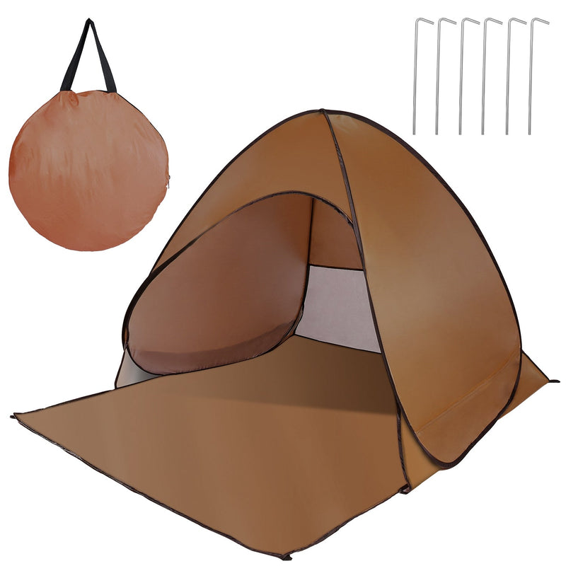 Load image into Gallery viewer, Pop Up Beach Tent Sun Shade Shelter Anti-UV Automatic Waterproof Tent Canopy for 2/3 Man w/ Net Window Storage Bag for Outdoor Beach Camping Fishing P
