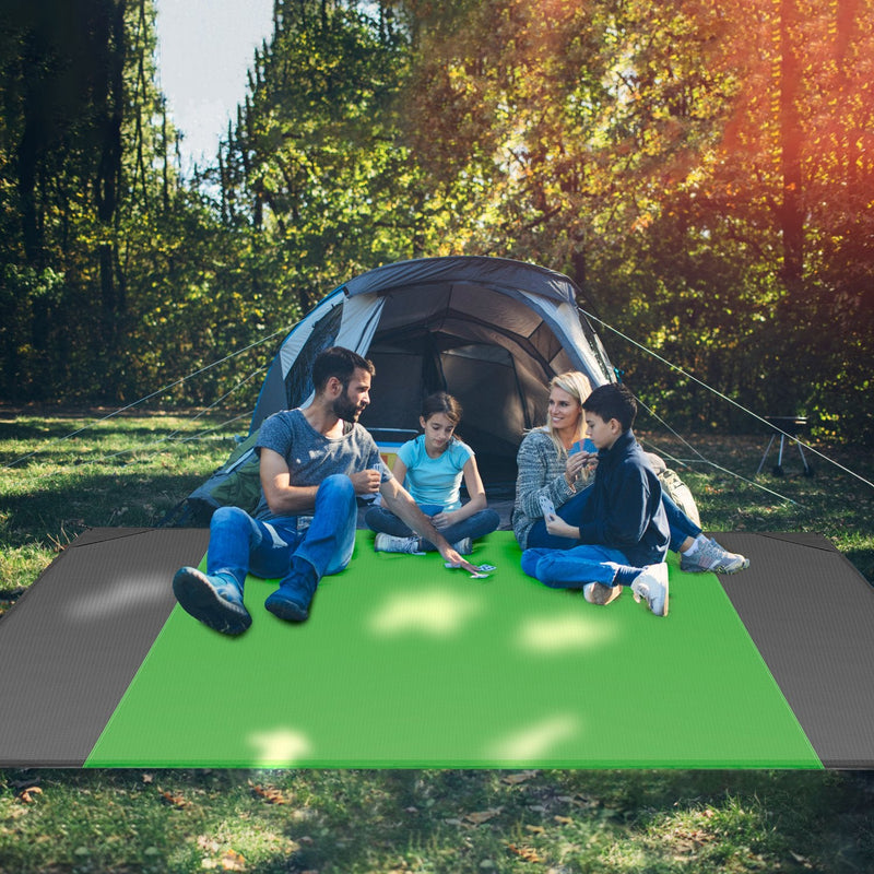 Load image into Gallery viewer, 108x96.46in Sand Proof Picnic Blanket Water Resistant Foldable Camping Beach Mat w/ 4 Anchors 1 Carry Bag For 4-6 People

