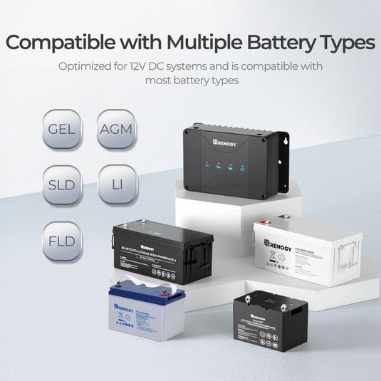 DCC30S 12V 30A Dual Input DC-DC On-Board Battery Charger with MPPT & Bluetooth Module