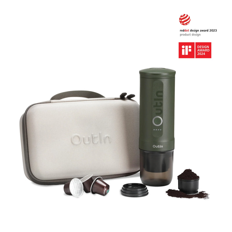Load image into Gallery viewer, Traveler Espresso Gift Set (Forest Green)

