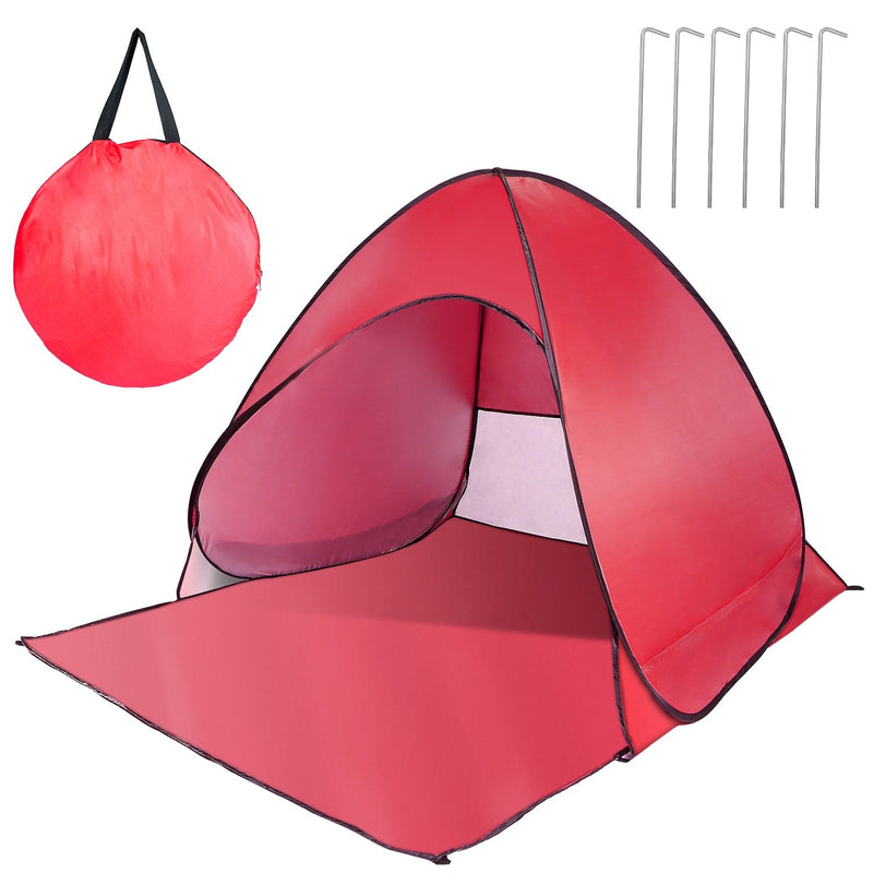 Load image into Gallery viewer, Pop Up Beach Tent Sun Shade Shelter Anti-UV Automatic Waterproof Tent Canopy for 2/3 Man w/ Net Window Storage Bag for Outdoor Beach Camping Fishing P

