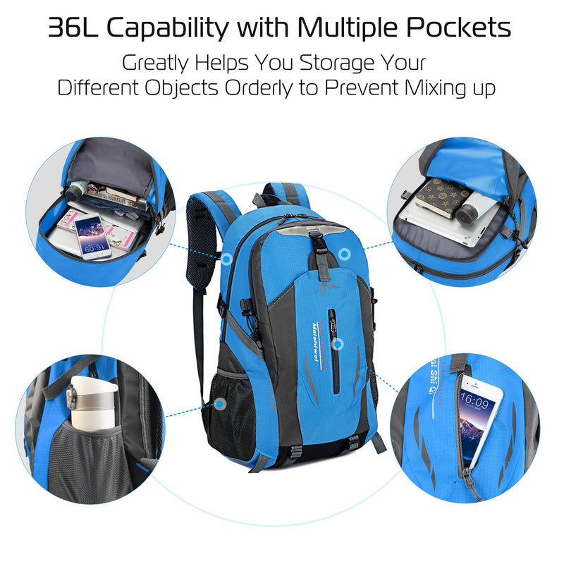 Load image into Gallery viewer, 36L Outdoor Backpack Waterproof Daypack Travel Knapsack
