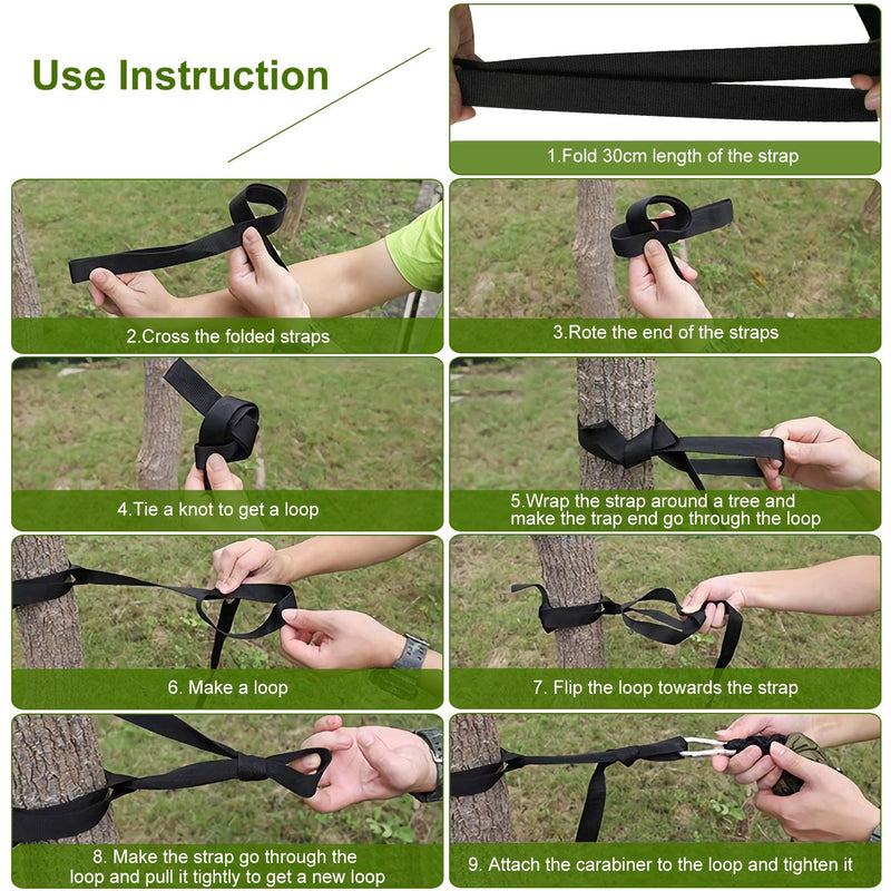 Load image into Gallery viewer, 600lbs Load 2 Persons Hammock w/Mosquito Net Outdoor Hiking Camping Hommock Portable Nylon Swing Hanging Bed w/ Strap Hook Carry Bag
