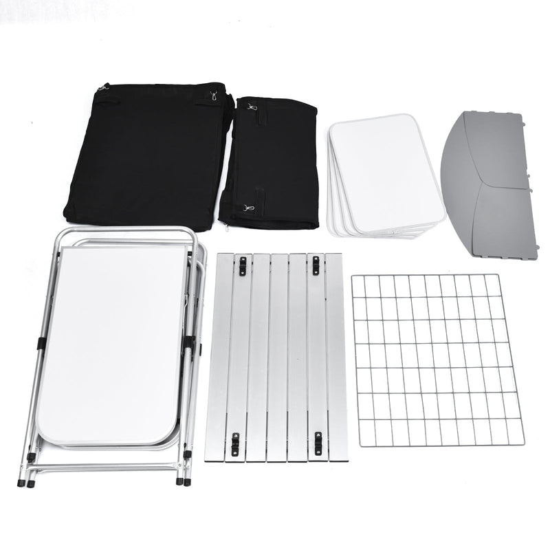 Load image into Gallery viewer, Folding Camping Table with Storage Organizer
