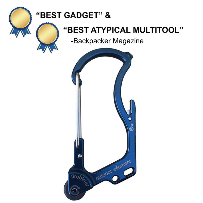Load image into Gallery viewer, Firebiner: Fire-starting Multitool Carabiner
