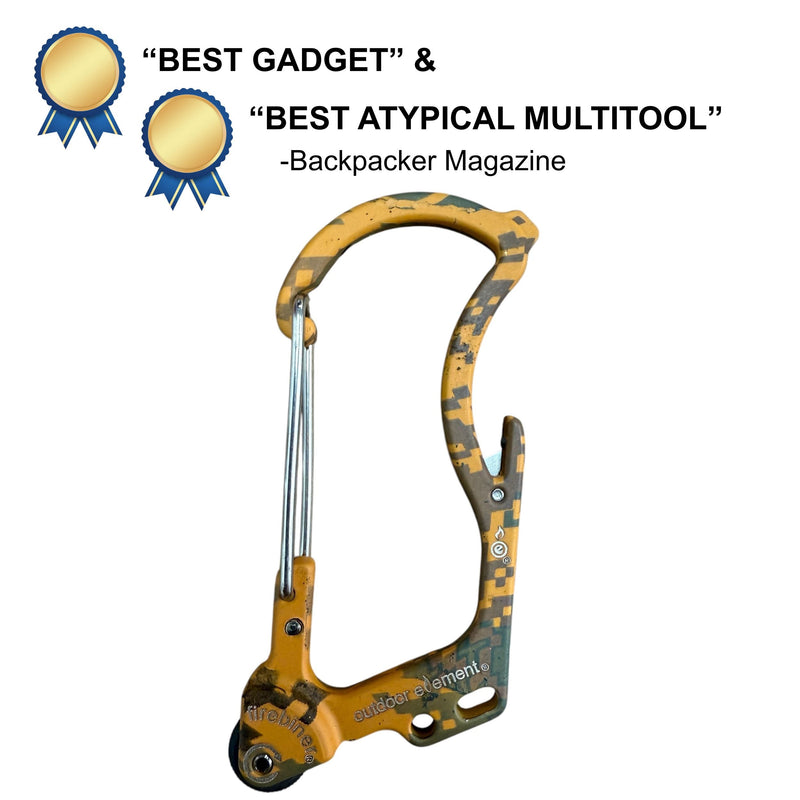 Load image into Gallery viewer, Firebiner: Fire-starting Multitool Carabiner

