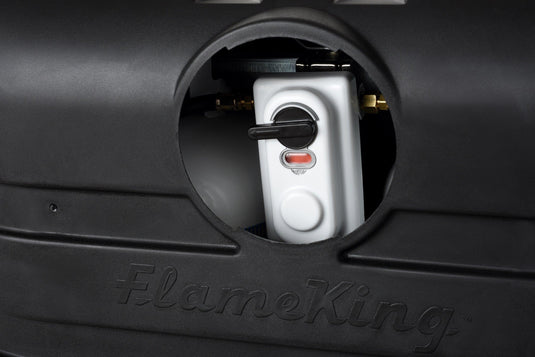 Flame King Dual 20LB LP Propane Tank Light Plastic Heavy Duty Cover RV Trailer Black