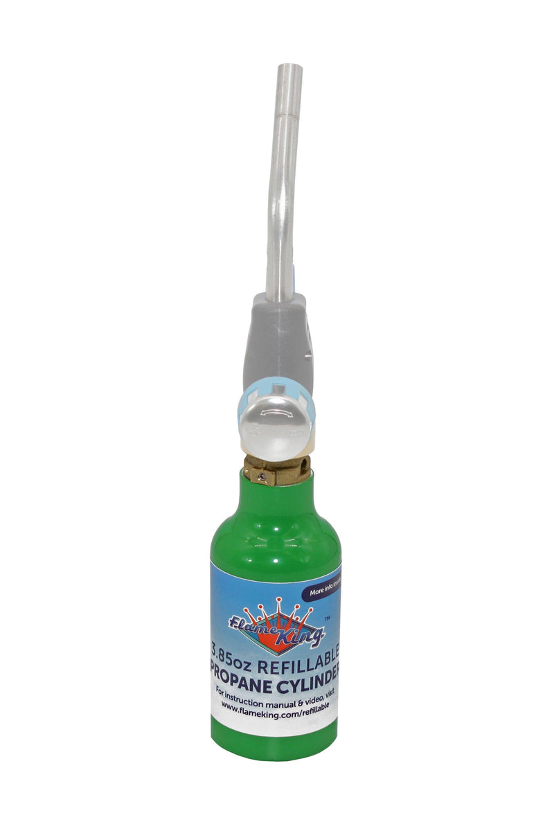 Load image into Gallery viewer, Flame King 2-Pack Eco Friendly 1/4 lb Refillable Mini Propane Tank Cylinder
