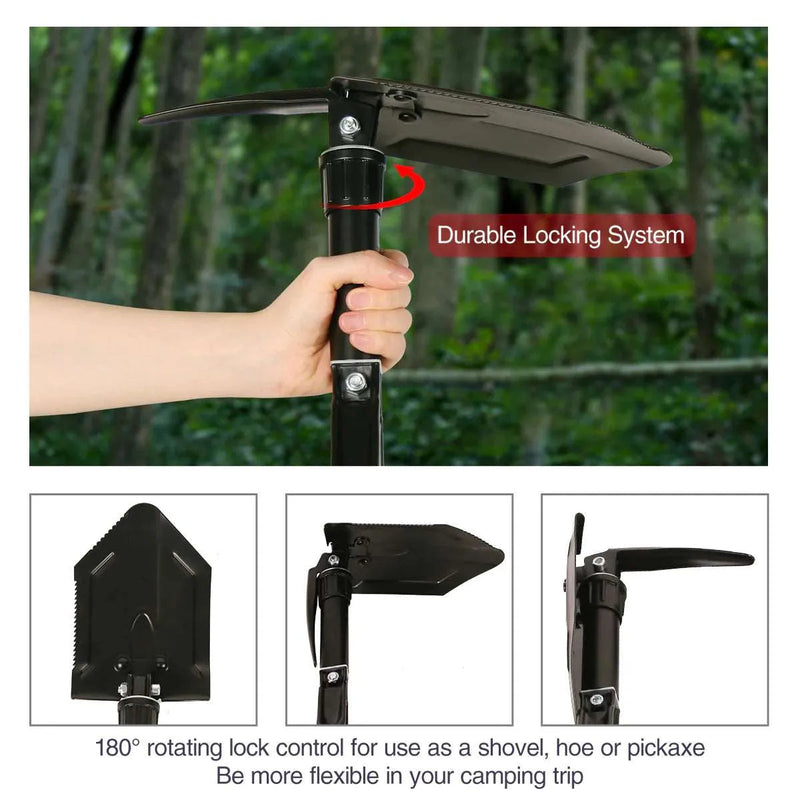 Load image into Gallery viewer, Military Folding Camping Shovel
