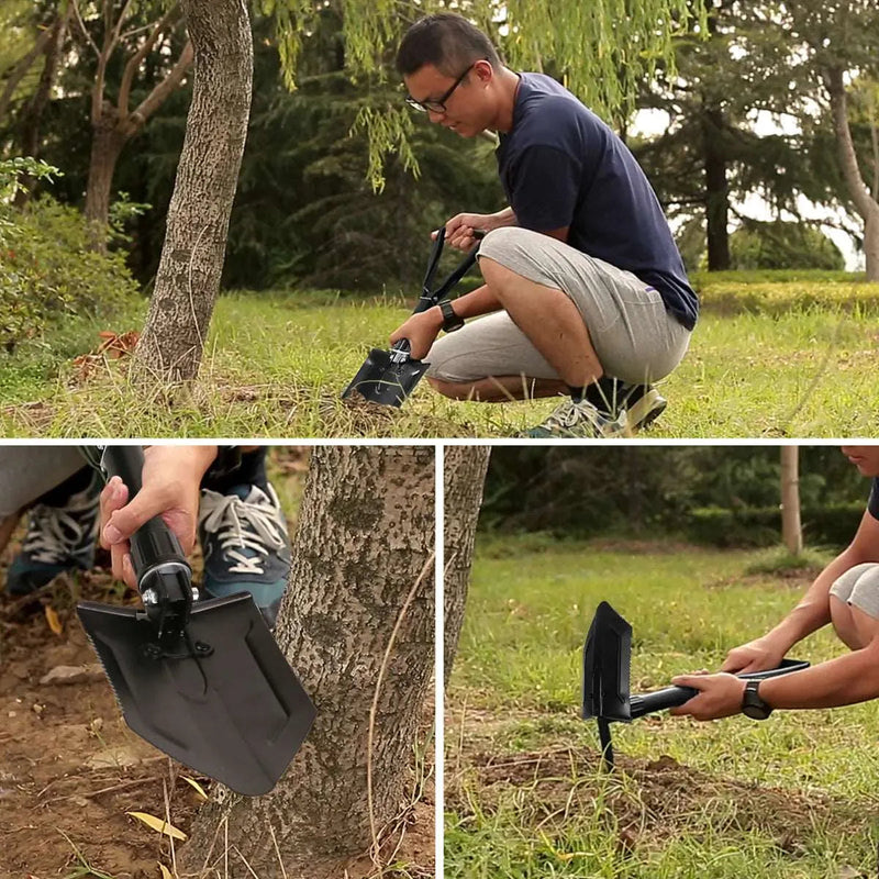 Load image into Gallery viewer, Military Folding Camping Shovel
