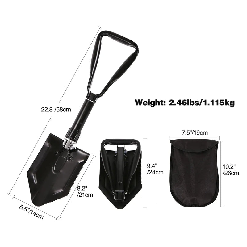Load image into Gallery viewer, Military Folding Camping Shovel
