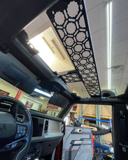 Load image into Gallery viewer, Bronco 2021 + Inside Roof Mount (across front seats with short front panel) by Adapt-A-Panel
