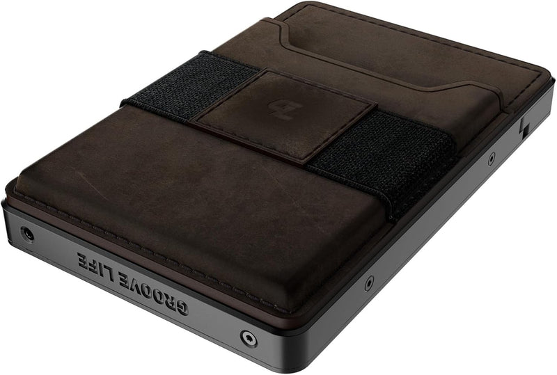 Load image into Gallery viewer, Groove Leather RFID Wallet | Slim RFID-Blocking Minimalist EDC Wallet
