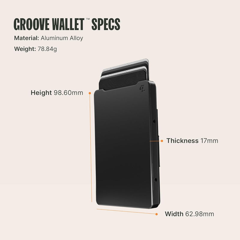 Load image into Gallery viewer, Groove Leather RFID Wallet | Slim RFID-Blocking Minimalist EDC Wallet
