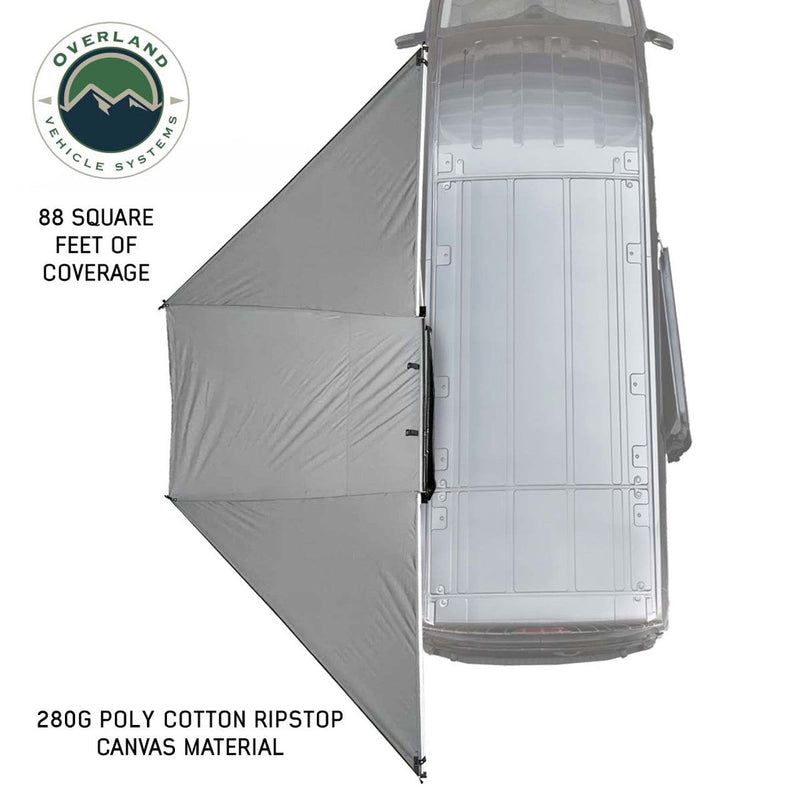 Load image into Gallery viewer, HD Nomadic 180 Degree Awning with Bracket Kit for Mid - High Roofline Vans
