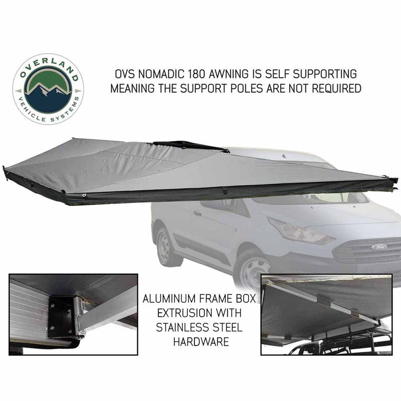 Load image into Gallery viewer, HD Nomadic 180 Degree Awning with Bracket Kit for Mid - High Roofline Vans
