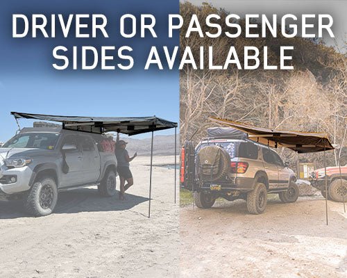 HD Nomadic 180 Degree Awning with Bracket Kit for Mid - High Roofline Vans