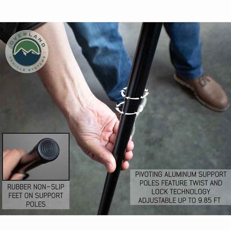 Load image into Gallery viewer, HD Nomadic 180 Degree Awning with Bracket Kit for Mid - High Roofline Vans
