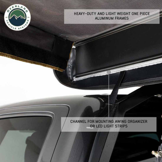 HD Nomadic 180 LTE Awning - Dark Grey with Black Travel Cover Universal