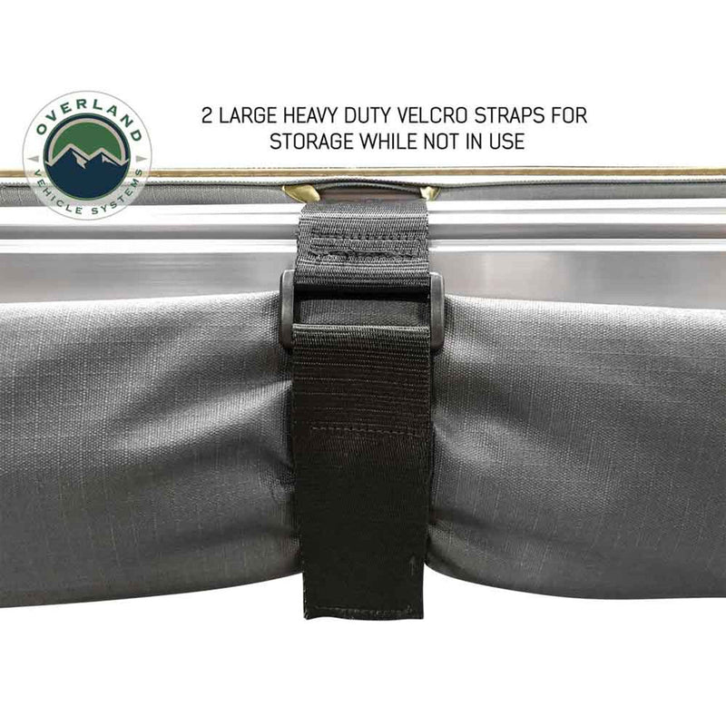 Load image into Gallery viewer, HD Nomadic 2.0 - 6.5' Awning - Grey Body, Green Trim &amp; Black Travel Cover
