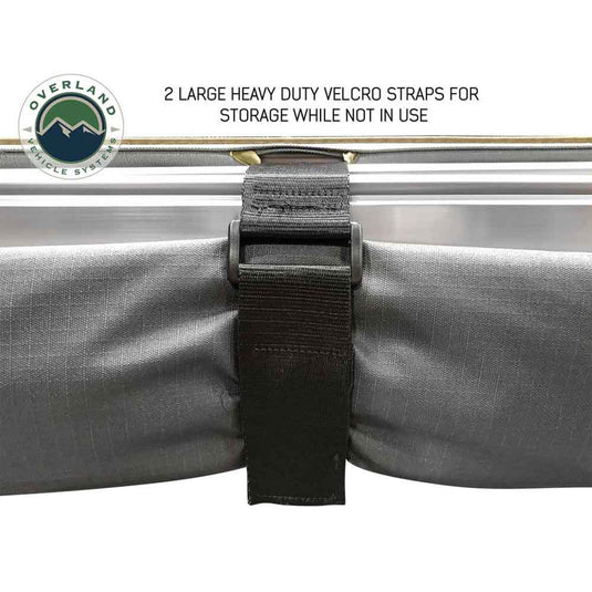 HD Nomadic 2.0 - 6.5' Awning - Grey Body, Green Trim & Black Travel Cover