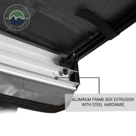 HD Nomadic 2.0 - 6.5' Awning - Grey Body, Green Trim & Black Travel Cover